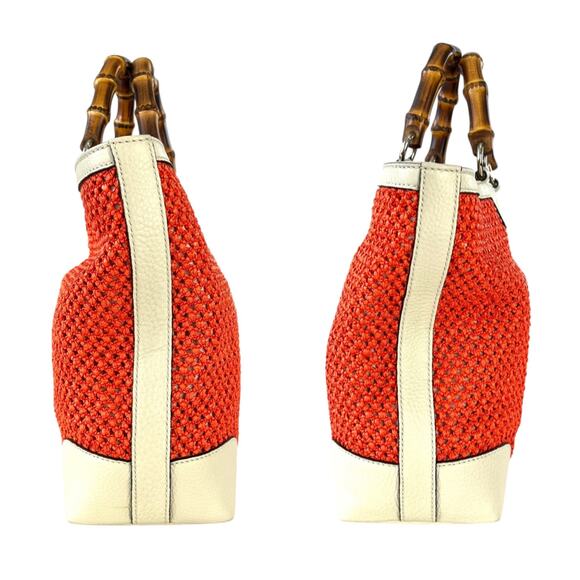 Gucci Bamboo Raffia Tote Bag - Picture 4 of 7